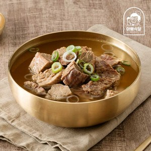 부드러운 소갈비 100% 아빠식당 뼈 없는 소갈비탕, 1개, 600g