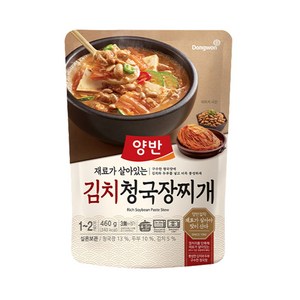 양반 김치 청국장찌개, 460g, 1개