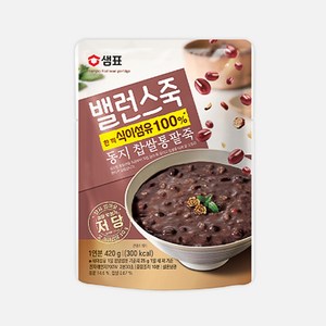 샘표 밸런스죽 동지 찹쌀통팥죽, 420g, 1개