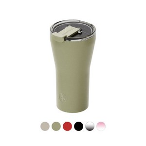 피터앤스티브 세라믹 텀블러 오리지널 스테인리스 이중진공 완벽밀폐, 1개, 500ml, 올리브 그린