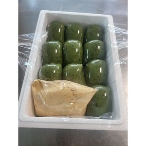 쑥인절미 인절미 개별포장 식사대용 찹쌀 햇쑥 떡 2kg, 1.5kg, 1개