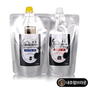 뉴겐/금송 이카보쿠쥬우 헤어 칼라/오징어먹물/500ml, 내추럴브라운, 1개