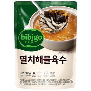 비비고 진국육수 멸치해물, 500g, 18개