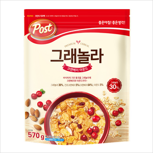 포스트 그래놀라 시리얼 크랜베리 아몬드, 570g, 1개