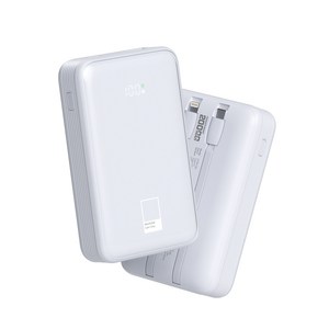 팬톤 22.5W PD 고속충전 빌트인 케이블 보조배터리 20000mAh, Calm Gray