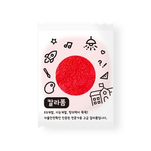 민화샵 칼라폼 폼클레이 10g, 빨강 UDPCL0096