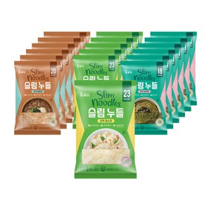 1am 곤약면 슬림누들 200g, 혼합 18개(곤약파스타6.메밀곤약6.미역곤약6), 1개