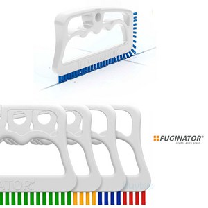 푸기네이터 HACCP인증 화장실 청소솔 타일 청소 틈새브러쉬 창틀솔 틈새 청소솔, 1개, 화이트/그린