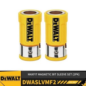 DEWALT 디월트-dbaslvmf2 MAXFIT 마그네틱 비트 슬리브 세트 드라이버 전동 공구 액세서리 DCF850 DCF887, 2개