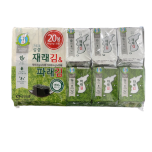 성경식품 지도표 재래식 성경식탁김 4g x 10p + 파래김 4g x 10p, 80g, 1개