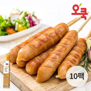 오쿡 닭가슴살소시지 핫바 불갈비 70g 10팩, 10개