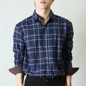 블루포스 BG크메버 체크 긴팔남방(JJNLM5) 셔츠 [국내생산]