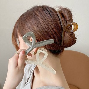 더블랑 13cm 빅사이즈 시럽컬러 헤어 집게핀 3P