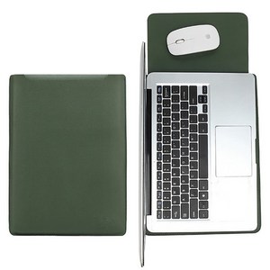 헤이맨 서피스 프로 7 가죽 패드 슬리브 파우치 케이스 가방, Green