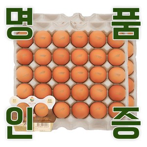 KB farm 계란 명품인증 무항생제 달걀 왕란 30구, 2개