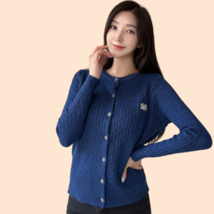 루나인 여성 데일리 니트 가디건