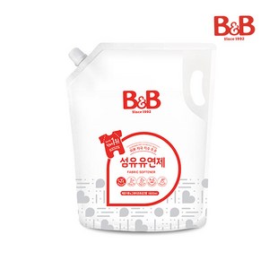 비앤비 섬유유연제 베르가못 & 그레이후르츠향 리필, 1.8L, 1개