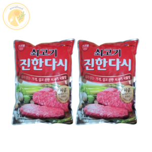 CJ 이츠웰 쇠고기 진한다시, 2kg, 2개