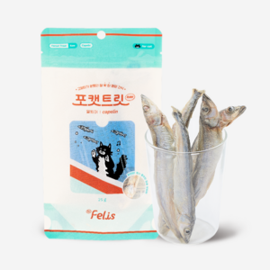 닥터펠리스 포캣트릿 로우 고양이 간식, 열빙어, 25g, 6개