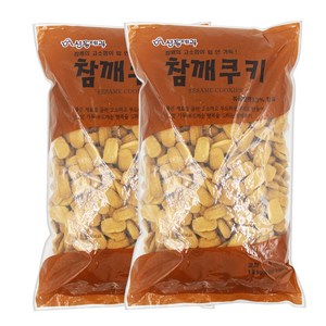 [달콤박스] 신흥제과 참깨쿠키 1.8kg 2개입 1박스, 2개