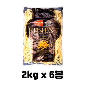 팜프리츠 슈스트링/막대감자/냉동감자(7mm) 1박스(2kgx6봉), 12kg, 1박스