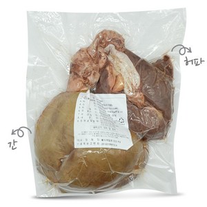 [백암식품] 간 허파 2kg 순대내장 부산물 한마리분 찰순대, 1개, 2.5kg