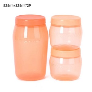 타파웨어 밀폐용기 3PCS 825ml 325ml, 825ml*1P+325ml*2P, 1세트