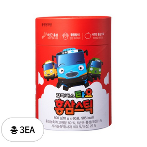 천지인 꼬마버스 타요 홍삼스틱, 600g, 3개