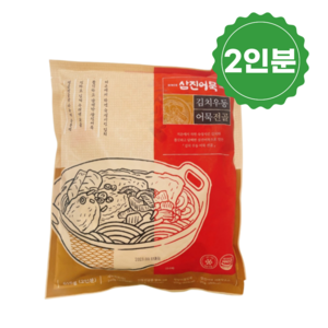 [삼진어묵] 김치우동 어묵전골(리뉴얼) 2인분, 620g, 2개