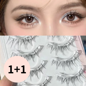 [1+1] 인조 인형 연장 속눈썹 총 20P 10 11 12mm 믹스 혼혈 셀프 아이래쉬, 2개