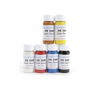 가죽공예 - 기리메 (무광-국산) 6칼라 세트 40ml 안전확인대상생활화학제품 환경부 승인, 기리메4번세트, 1개