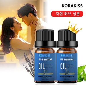 KORAKISS 남성 성적 건강 마사지 오일 자연 성분으로 성적 만족과 마사지 효과를 도와주는 오일, 3개, 10ml