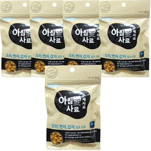 아침애사료 전연령용 수제사료 소프트사료 5p, 오리+연어+감자, 200g, 5개