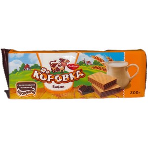 코로브카 웨하스 초코 맛 와플 KOROVKA CHOCOLATE WAFLE, 1개, 300g