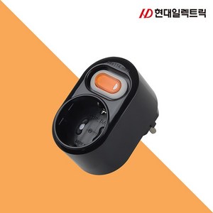 [현대일렉트릭] 개별 스위치 1구 멀티탭 HJT-12BK, 1개