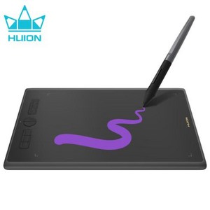 HUION 그래픽 태블릿 애니메이션 디자인 드로잉 배터리 없는 디지털 펜 8 키 틸트 기능 H610X 10x625 인치, 없음, 1.H610X, 없음