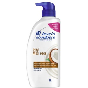 헤드앤숄더 건성 두피 케어 샴푸 코코넛향, 750ml, 4개