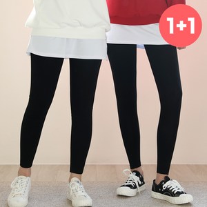 빅사이즈 F~7XL 키별맞춤 면스판 레깅스 데일리 사계절 8/10부 쫄바지 아담 베이직 여성 밴딩 실내복 운동 2장세트