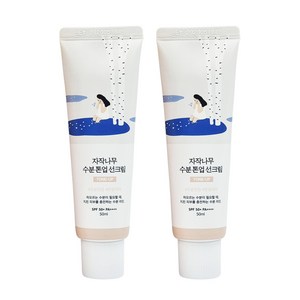 라운드랩 자작나무 수분 톤업 선크림 50ml+50ml 대용량, 50ml, 2개