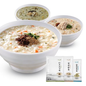 CS003 서울마님죽 미니참전복죽+한우소고기죽+영양닭죽 set, 1세트