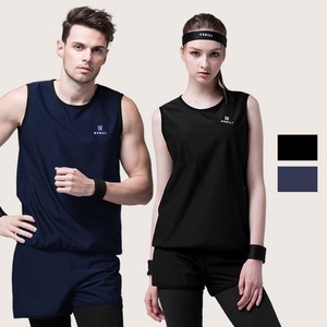 케빌리 땀복 라운드 나시 상의 KE09