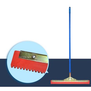 공사현장 우레탄 도포작업 톱니 고무밀대 35cm 바닥면 업소용 톱날밀대 도포용 스퀴지밀대, 1개