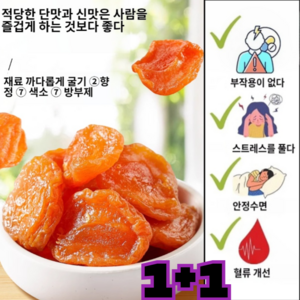 [양생]1+1 유기농 말린 살구 무설탕/ 무첨가 씨 없는 말린 홍살구, 2개, 100g/건, [추천] 말린살구*1+1