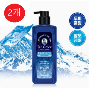 닥터그루트 집중케어 두피 쿨링 샴푸, 400ml, 2개