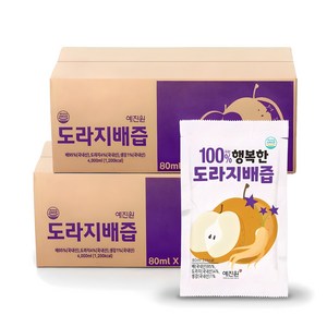 HACCP 국내산 도라지배즙 100포 / 나주배 금산도라지, 80ml