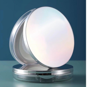 슬림형 그물망 공병 가루 파우더 케이스 휴대용 공용기, 1개, 실버