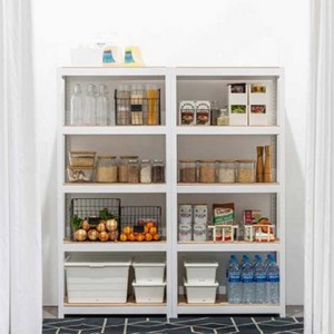 홈던트하우스 조립식 철제 선반 5단, 홈던트하우스 선반 800x300x1350 5단 블랙