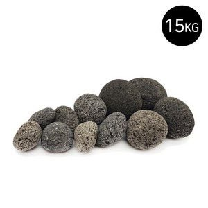 마이플랜트 라바스톤 블랙 15kg, 3호(50~80mm), 1개