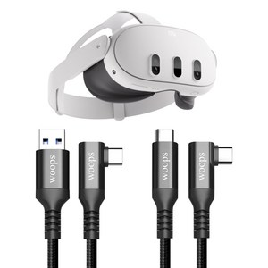 오큘러스 메타 퀘스트 2 3 링크케이블 초경량 USB3.2 GEN1, C TO A (3m woops), 1개