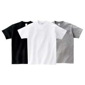 17수 무지 면 티셔츠 1+1+1 세트 3장 기본 반팔티셔츠 남녀공용 빅사이즈 여름 운동 데일리